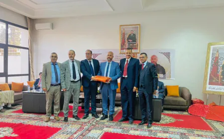 حفل تكريم الدكتور كمال محرر الرئيس السابق للمحكمة الابتدائية بسطات وتوديعه بعد تعيينه رئيساً للمحكمة الابتدائية ببيوكرى