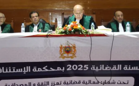 أكادير: افتتاح السنة القضائية الجديدة بمحكمة الاستئناف تحت شعار "فعالية قضائية.. تعزيز الثقة والمصداقية"