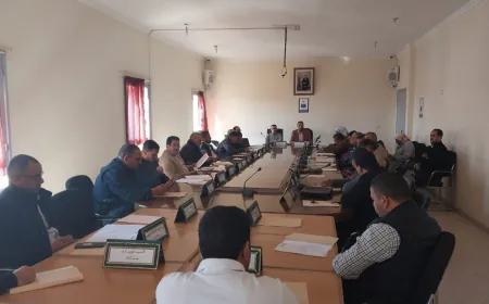 الإجماع يطبع الدورة الاستثنائية لمجلس جماعة إنشادن فبراير 2025