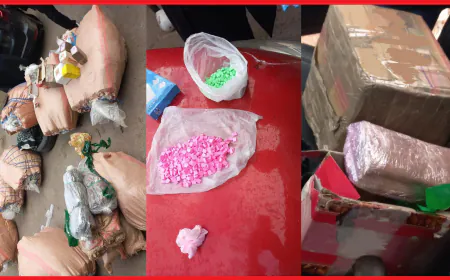 انقلاب سيارة يقود إلى كشف كمية كبيرة من المخدرات بالدار البيضاء.