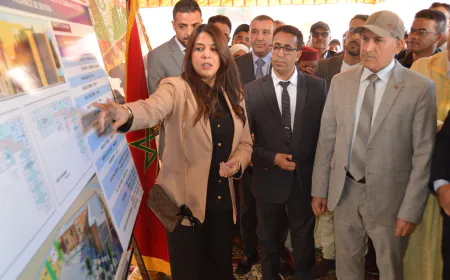 سيدي إفني:عامل الإقليم يشرف على تدشين مشاريع تنموية بجماعتي تيوغزة والاخصاص.