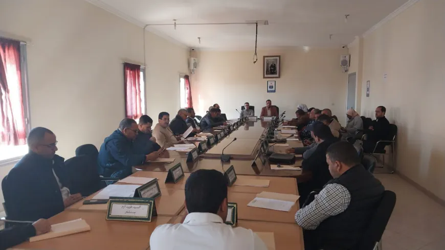 الإجماع يطبع الدورة الاستثنائية لمجلس جماعة إنشادن فبراير 2025