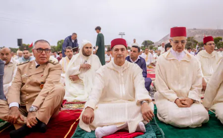 والي جهة سوس ماسة يترأس مراسم صلاة عيد الأضحى المبارك