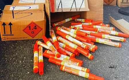 مفرقعات مهربة تهدد سلامة المواطنين.. والأمن يتدخل بأولاد تايمة