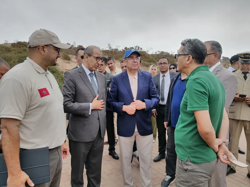زيارة ميدانية رفيعة المستوى لتثبيت الكثبان الرملية وتنمية السياحة الإيكولوجية بجماعة سيدي وساي