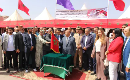 عامل إقليم إنزكان آيت ملول يُعطي انطلاقة مشاريع تنموية بجماعة التمسية احتفاءً بعيد العرش المجيد