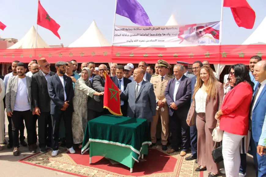 عامل إقليم إنزكان آيت ملول يُعطي انطلاقة مشاريع تنموية بجماعة التمسية احتفاءً بعيد العرش المجيد